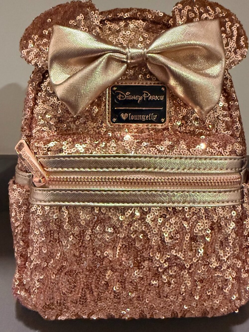 Disney Rose Gold Backpack